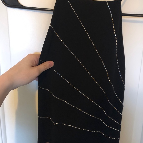 Long Black Formal Open Back Dress - Picture 3 of 4